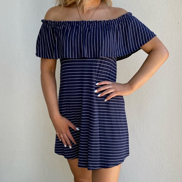 Off the Shoulder Swing Dress - Never Worn - Picture 2 of 4